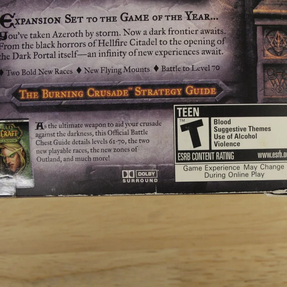 World Of Warcraft Battle Chest DVD-Rom Online Computer Game